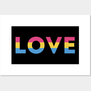 Pansexual Pride Flag LOVE Posters and Art